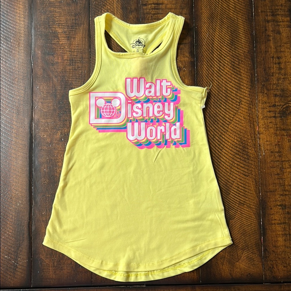 Disney Kids Yellow Walt Disney World Tank Top